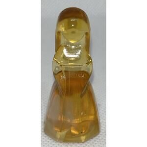 MOSSER GLASS~JENNY DOLL~~BY VI HUNTER ~"DESERT AGATE" ~#9~ MINI~2 1/2" TALL